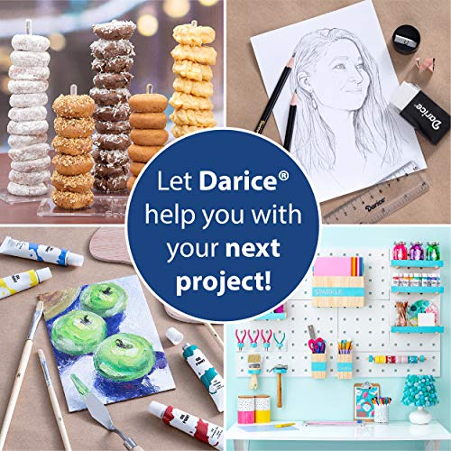 Darice 120-Piece Deluxe Art Set – Art Supplies for Drawing, Painting and More in a Plastic Case - Makes a Great Gift for Children and Adults