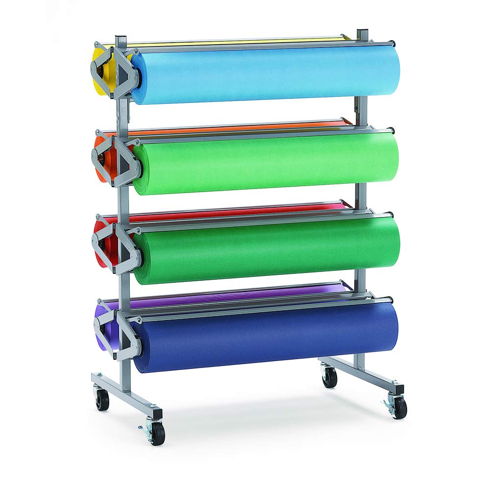 Colorations Dual Surface Paper Roll Classroom Supplies for Arts and Crafts White (36" x 1000') (Item # DSWH)