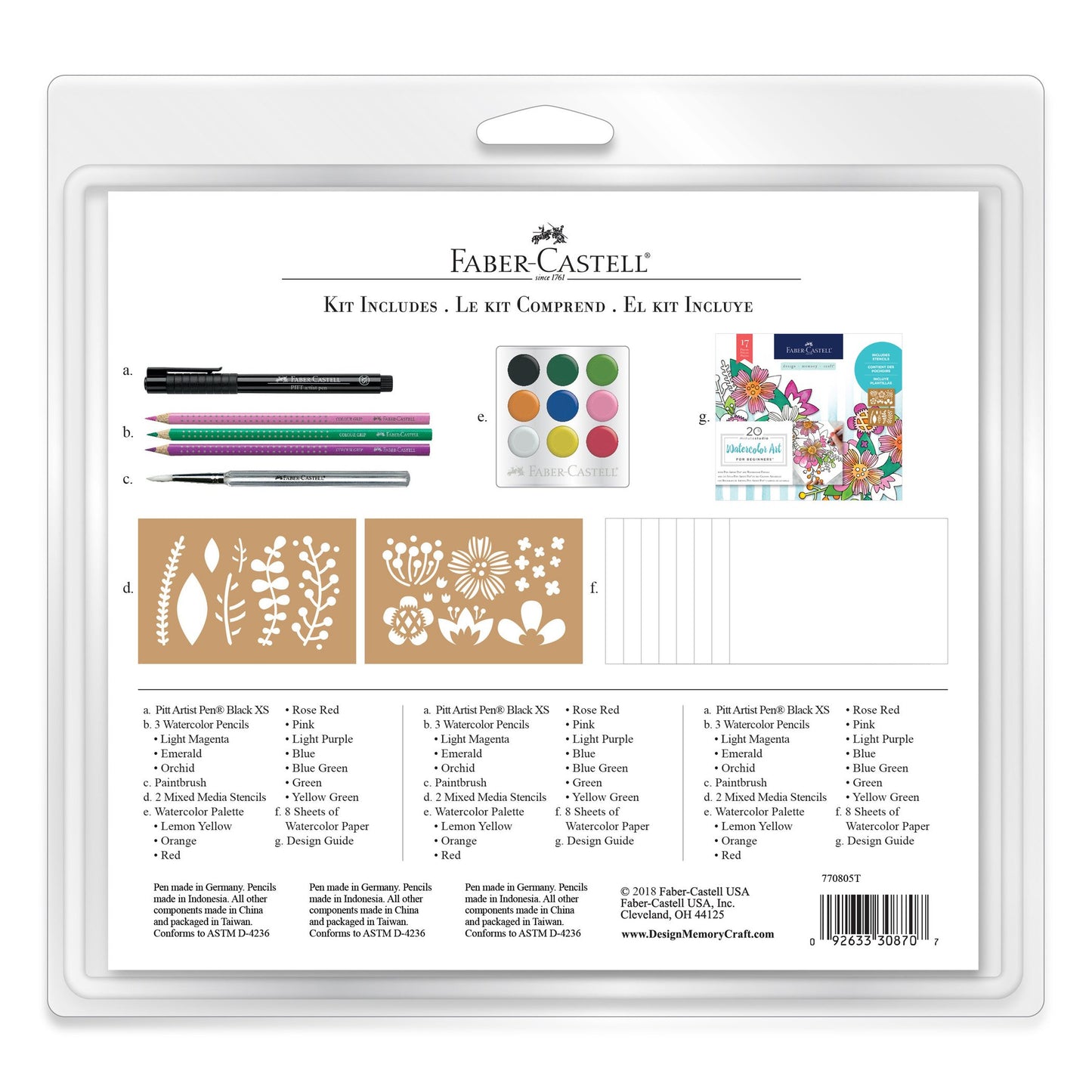 Faber-Castell 20 Minute Studio Abstract Art for Beginners - Mixed Media Adult Arts and Crafts with Gelatos