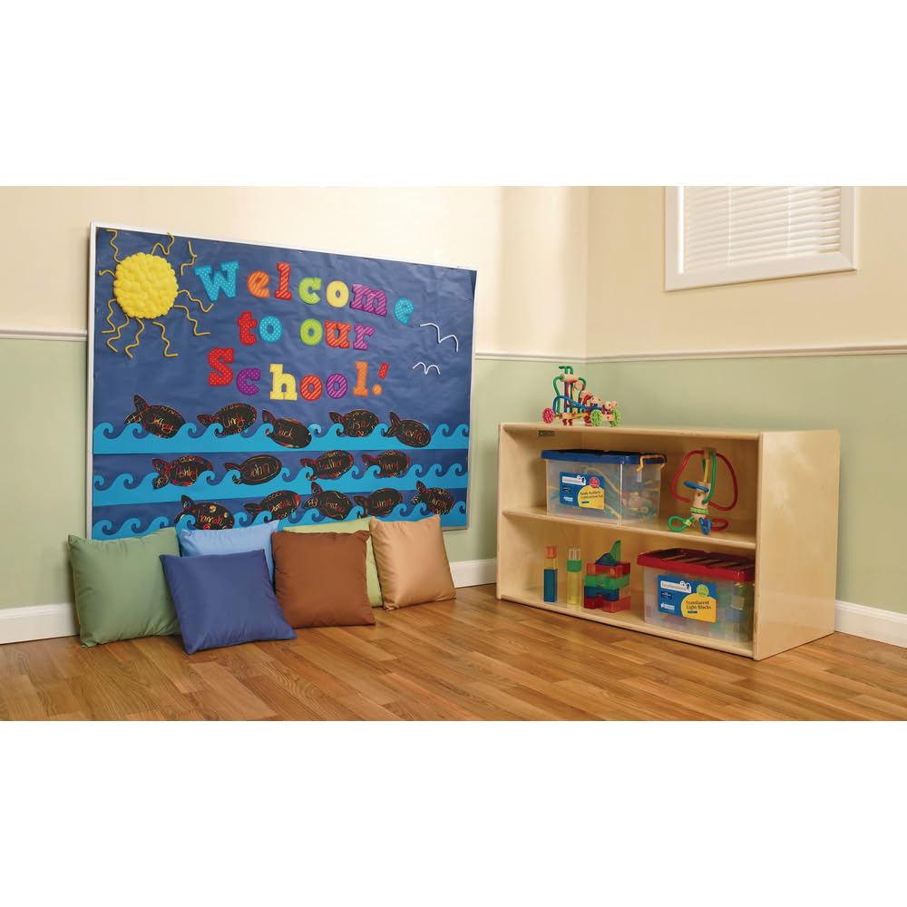 Colorations Dual Surface Paper Roll Classroom Supplies for Arts and Crafts White (36" x 1000') (Item # DSWH)