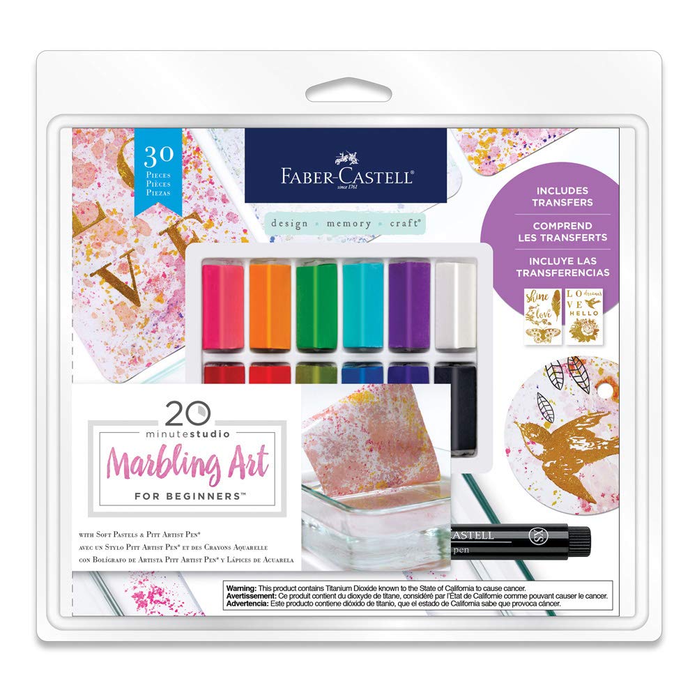 Faber-Castell 20 Minute Studio Abstract Art for Beginners - Mixed Media Adult Arts and Crafts with Gelatos