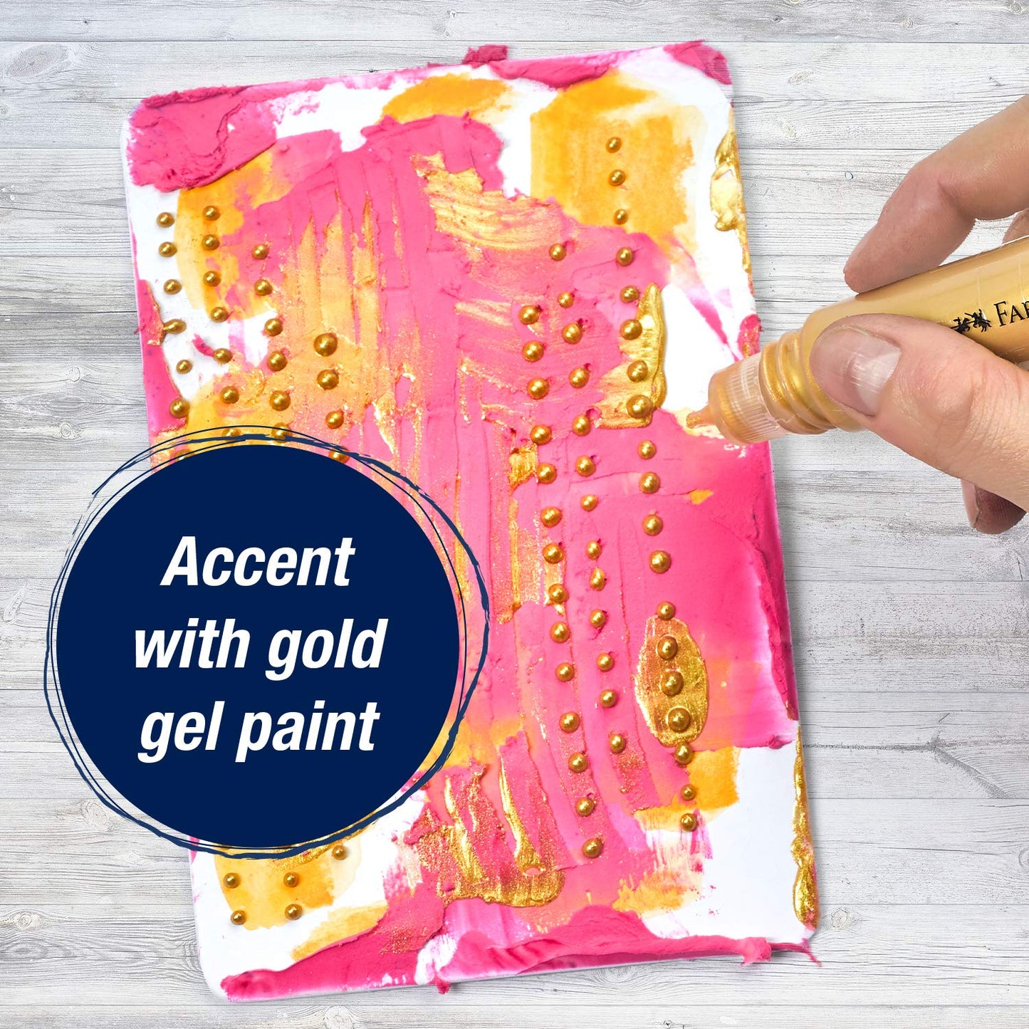 Faber-Castell 20 Minute Studio Abstract Art for Beginners - Mixed Media Adult Arts and Crafts with Gelatos