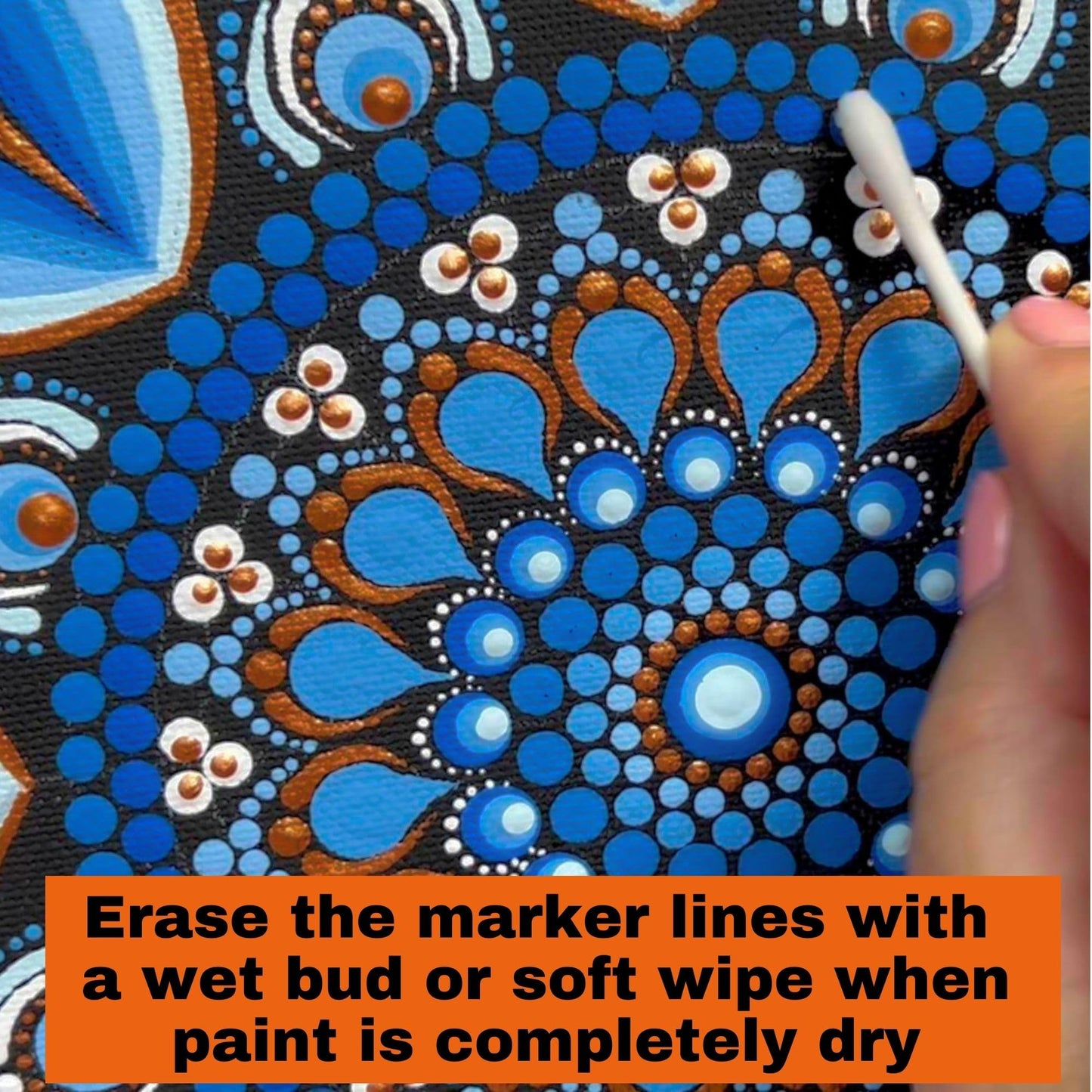 Happy Dotting Company Erasable soapstone marker with holder idea for dotting mandala art guidelines on dark surfaces - white grey color